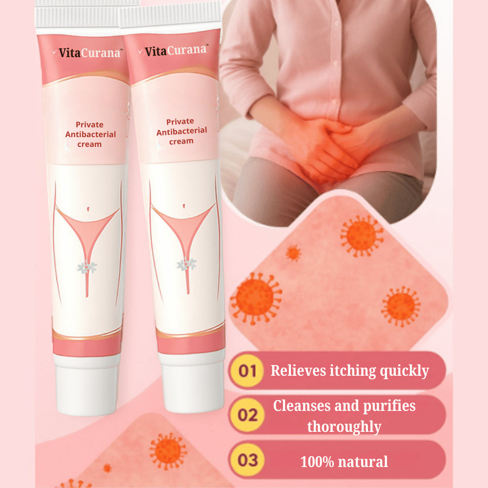 VitaCurana™ Moteriškas antibakterinis kremas | 98 % intymaus niežulio sumažėja per 3 dienas!