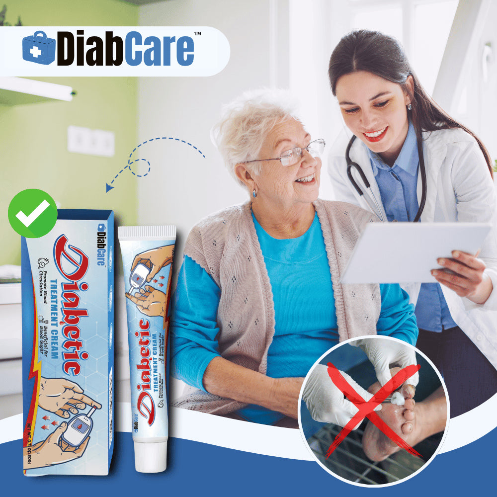 DiabCare™ Diabetinis gydomasis kremas | Jokio skausmo dėl diabetinių žaizdų iš karto!