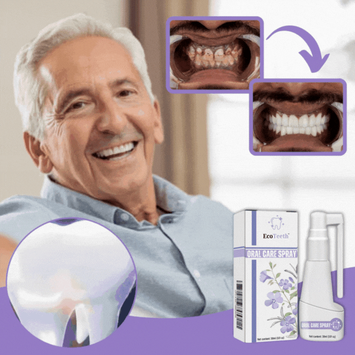 „EcoTeeth™“ burnos priežiūros purškalas | Gingivito ir skausmo malšinimas per 7 dienas!