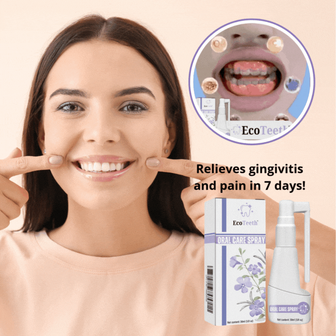 „EcoTeeth™“ burnos priežiūros purškalas | Gingivito ir skausmo malšinimas per 7 dienas!