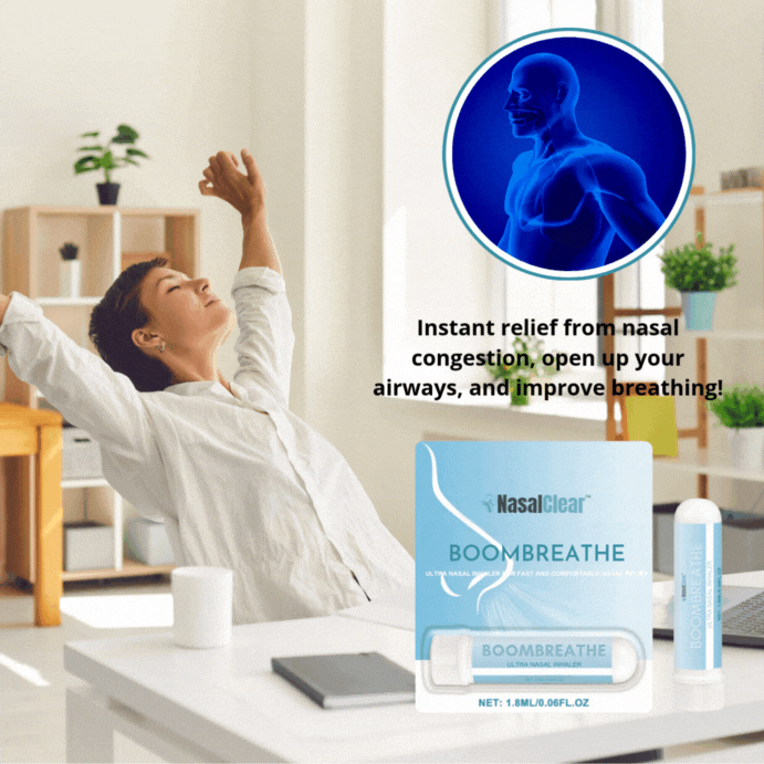 Nosies inhaliatorius „NasalClear™“ | Akimirksniu palengvina nosies užgulimą, atveria kvėpavimo takus ir pagerina kvėpavimą!