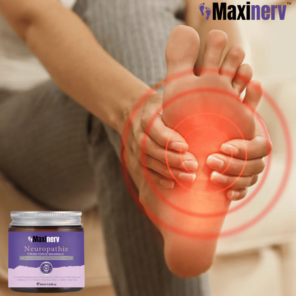 Neuropatinis kremas Maxinerv™ | Momentinis dilgčiojimo, tirpimo ir diskomforto jausmo pėdose malšinimas!