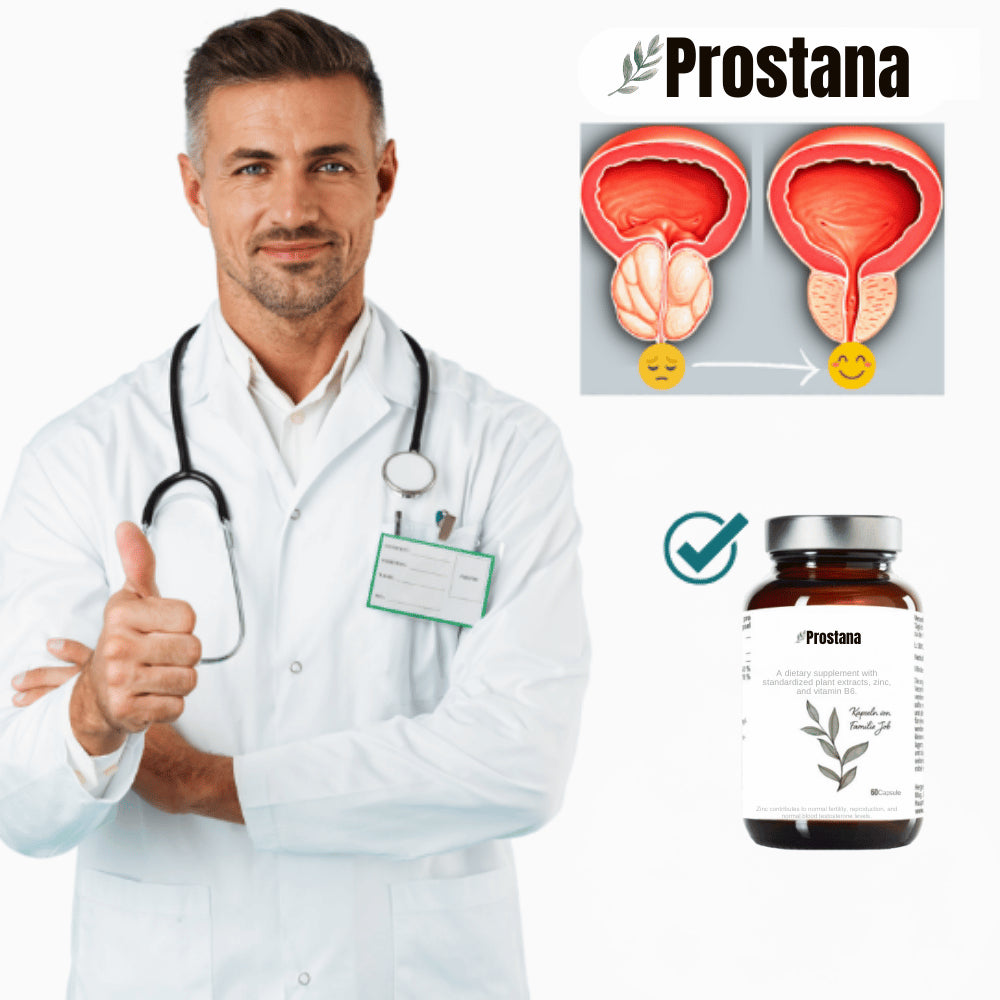 Prostana™ Prostatos palaikymo kapsulės | Sumažina padidėjusią prostatą 53 % vos per 5 dienas!