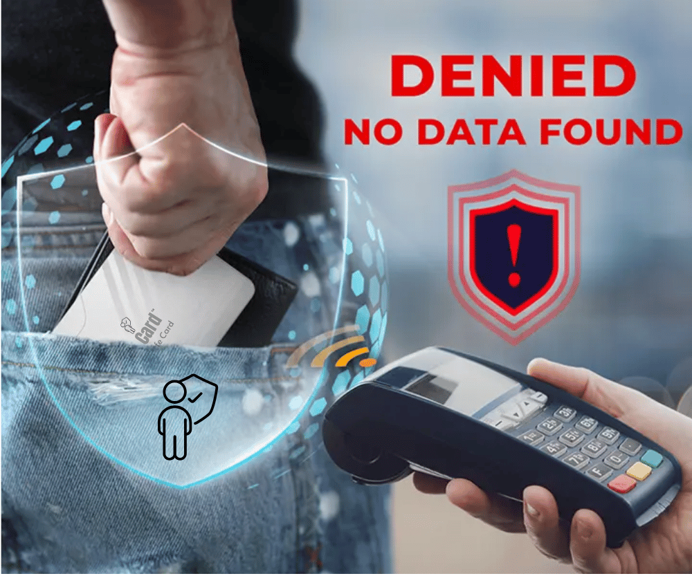 „SafeCard™“ RFID blokavimo kortelė | Apsaugokite savo pinigus, duomenis ir ramybę!