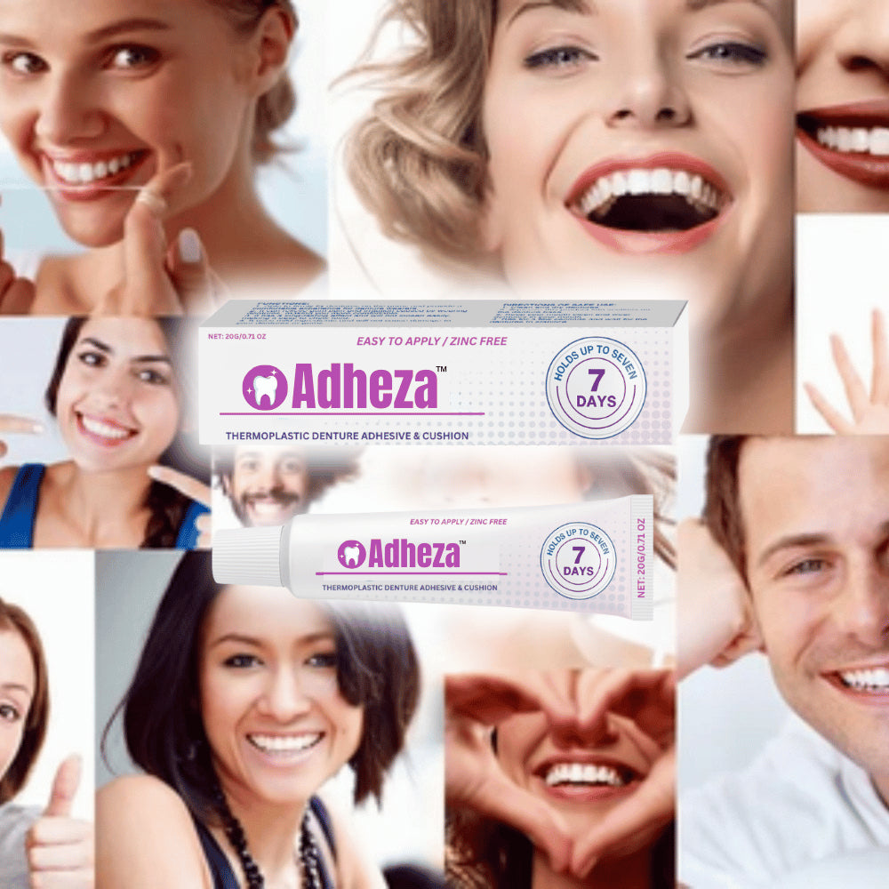 Adheza™ termoplastiniai klijai | Išlaiko jūsų dantų protezus vietoje iki 4 dienų!