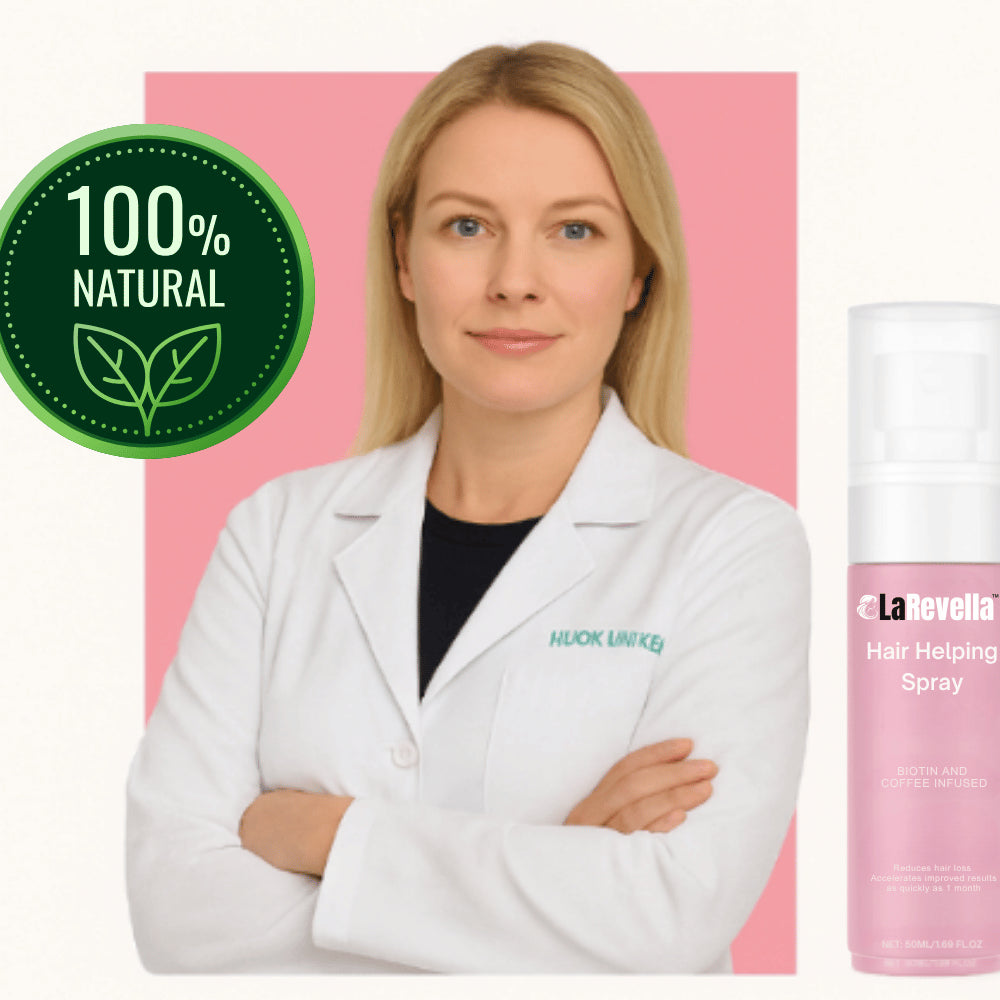 LaRevella™ plaukų priežiūros purškiklis | Iki 45 % storesni ir gausesni plaukai vos per 4 savaites!