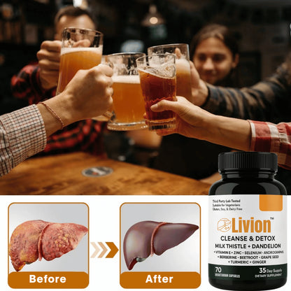 Livion™ kepenų detoksikacijos kapsulės | Išvalykite 95 % toksinų ir atkurkite kepenų sveikatą per 1 savaitę!