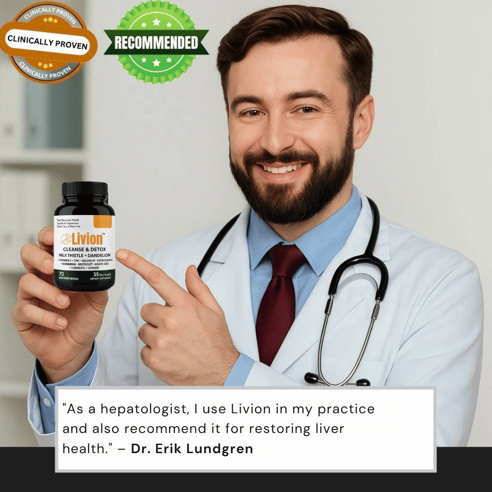 Livion™ kepenų detoksikacijos kapsulės | Išvalykite 95 % toksinų ir atkurkite kepenų sveikatą per 1 savaitę!