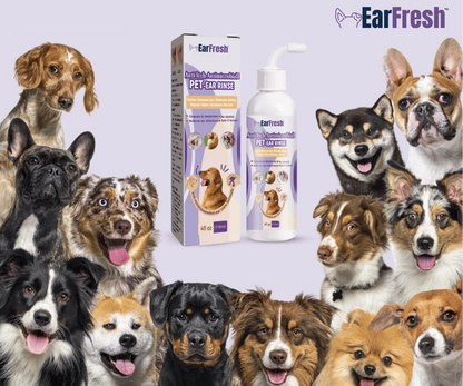 EarFresh™ ausų skalavimo priemonė gyvūnams | Natūraliai pašalinkite ausų infekcijas!