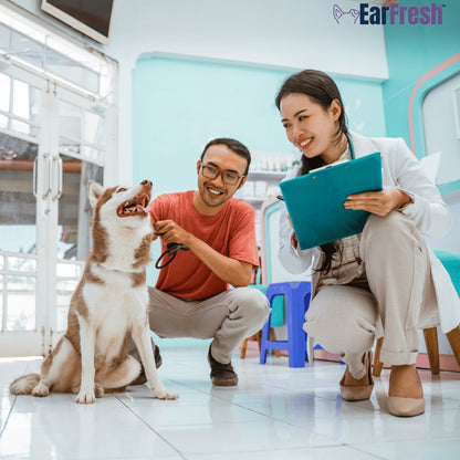 EarFresh™ ausų skalavimo priemonė gyvūnams | Natūraliai pašalinkite ausų infekcijas!