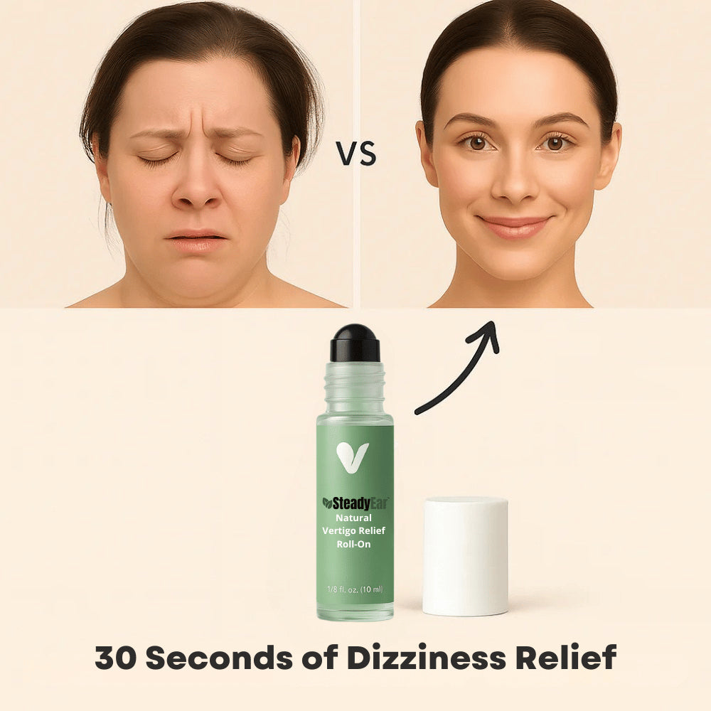 SteadyEar™ Vertigo Relief Roll-On | Sustabdykite spengimą ausyse, švilpimą ir galvos svaigimą vos per 5 minutes!