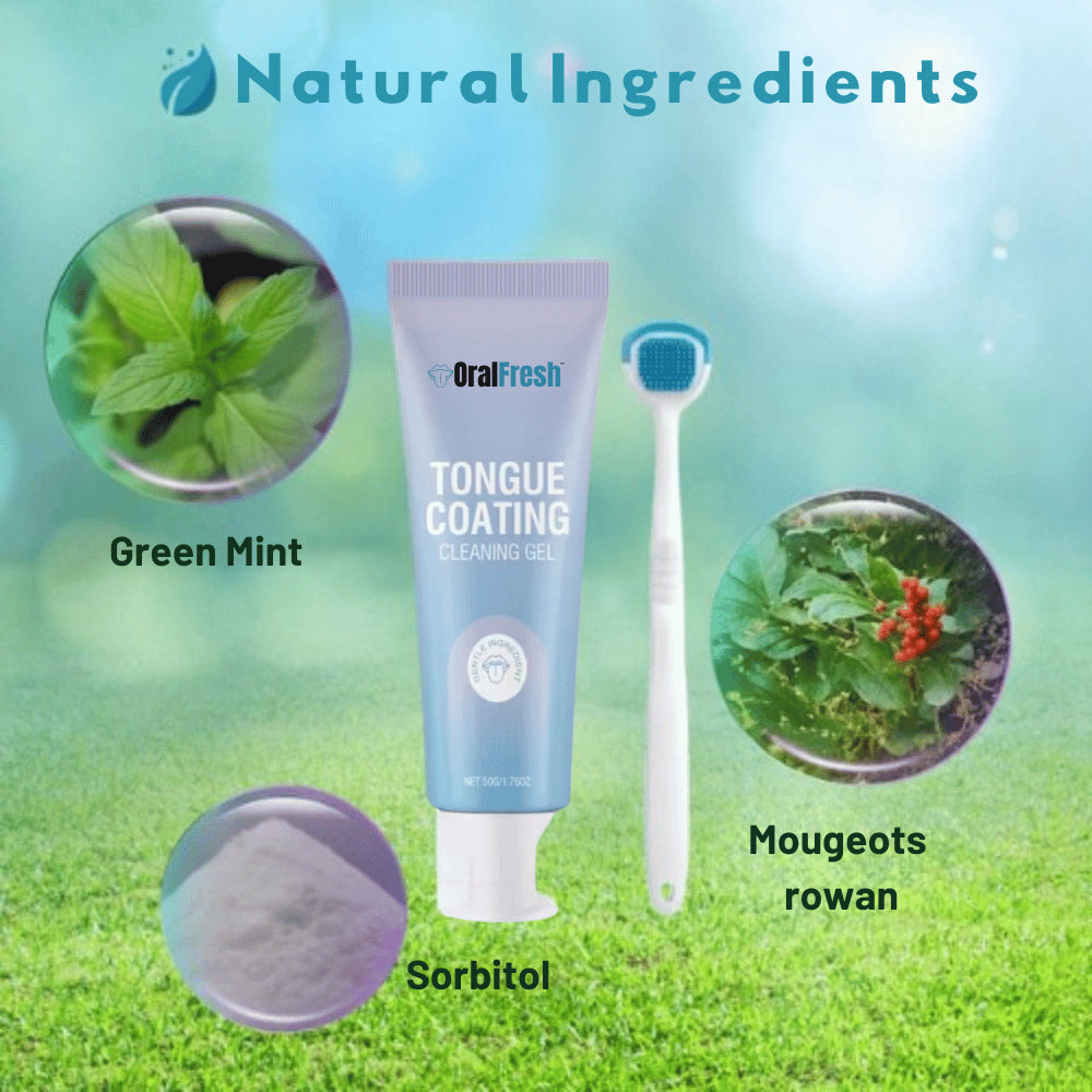 OralFresh™ liežuvio apnašų valymo gelis | Pašalina 97 % blogo kvapo vos per 60 sekundžių!