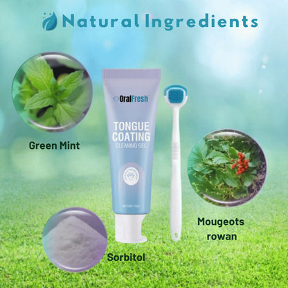 OralFresh™ liežuvio apnašų valymo gelis | Pašalina 97 % blogo kvapo vos per 60 sekundžių!