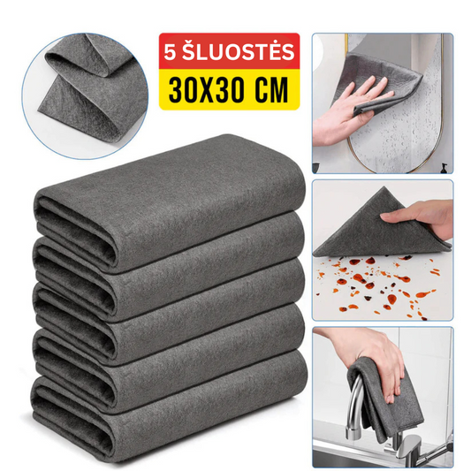 Mikropluošto šluostė „Magic Cloth“ (5 vnt.)