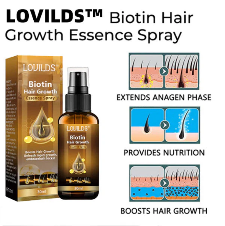 LOVILDS™ Biotino Plaukų Augimo Serumas
