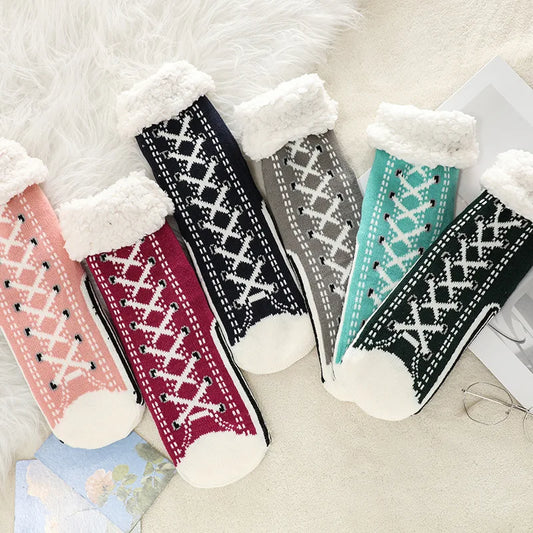 Itin storos kašmyro šlepetės „Home Socks"